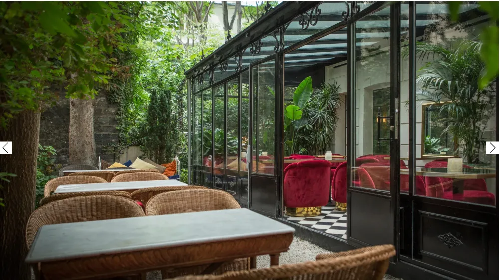 Romantic secret hotels in Paris locals love with private gardens in Montmartre.