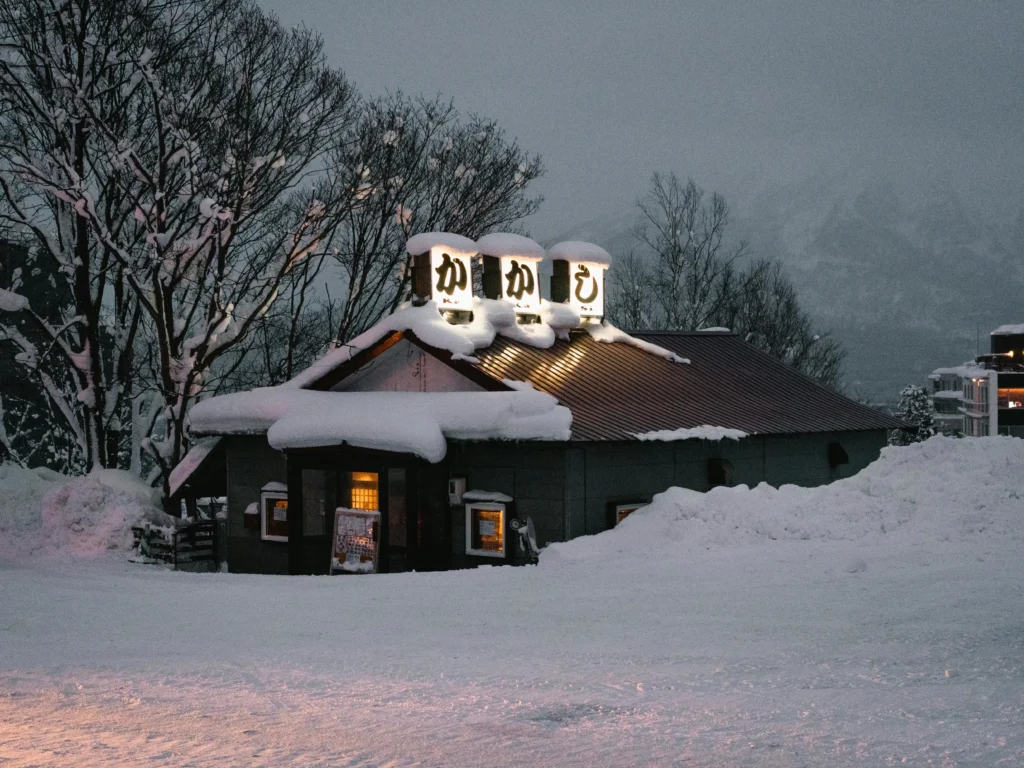 Snow-covered slopes in Hokkaido, Japan, perfect for winter skiing and snow adventures