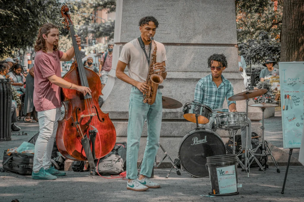 High Line elevated park with music and art installations, a unique and modern thing to do in New York City